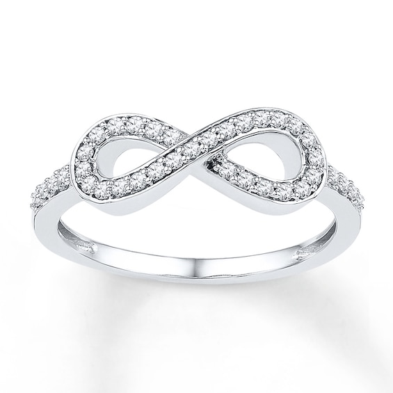 Diamond Infinity Ring 1/5 ct tw Round-cut Sterling Silver | Kay