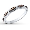Thumbnail Image 0 of Brown Diamond Ring 1/6 ct tw Round-cut Sterling Silver