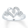 Thumbnail Image 0 of Diamond Heart Ring 1/20 ct tw Round Sterling Silver