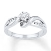 Thumbnail Image 0 of Diamond Promise Ring 1/8 ct tw Round-cut Sterling Silver