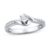 Thumbnail Image 1 of Diamond Bypass Promise Ring 1/15 ct tw Sterling Silver