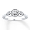 Thumbnail Image 0 of Diamond Promise Ring 1/8 ct tw Round-cut Sterling Silver