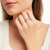 Thumbnail Image 2 of Black/White Diamond Ring 1/5 ct tw 10K White Gold