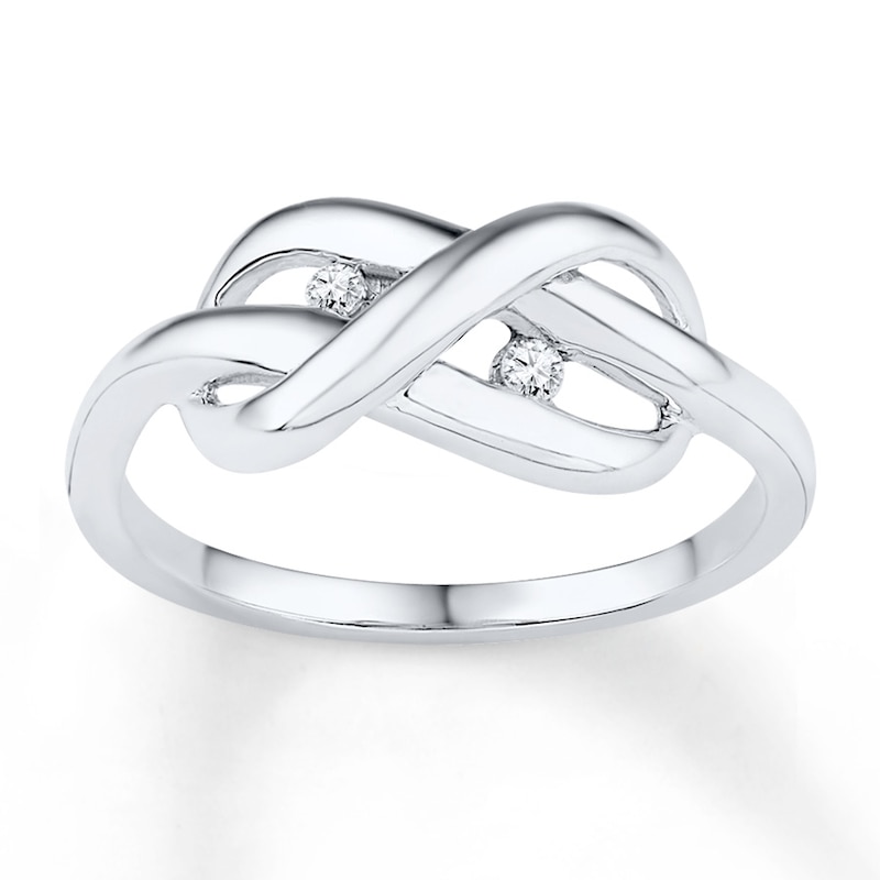 Infinity Knot Ring, Sterling silver