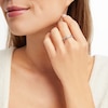 Thumbnail Image 2 of Diamond Crossover Promise Ring 1/4 ct tw 10K White Gold