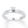 Thumbnail Image 1 of Round-Cut Diamond Solitaire Promise Ring 1/8 ct tw Sterling Silver