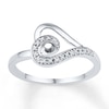 Thumbnail Image 1 of Diamond Heart Ring 1/20 ct tw Round-cut Sterling Silver