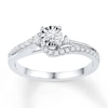 Thumbnail Image 1 of Diamond Bypass Promise Ring 1/4 ct tw Sterling Silver