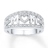 Thumbnail Image 1 of Mom Ring 1/5 ct tw Diamonds Sterling Silver