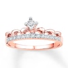 Thumbnail Image 0 of Crown Ring 1/10 ct tw Diamonds 10K Rose Gold