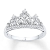 Thumbnail Image 1 of Crown Ring 1/5 ct tw Diamonds Sterling Silver