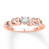 Thumbnail Image 0 of Diamond Promise Ring 1/10 ct tw Round-cut 10K Rose Gold