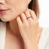 Thumbnail Image 2 of Blue Diamond Anniversary Ring 1/4 ct tw Round-cut 10K Rose Gold