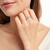 Thumbnail Image 2 of Diamond Accent Claddagh Promise Ring Sterling Silver