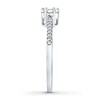 Thumbnail Image 3 of Diamond Flower Promise Ring 1/4 ct tw 14K White Gold