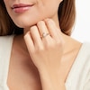 Thumbnail Image 2 of Diamond Claddagh Promise Ring 1/10 ct tw 10K Yellow Gold