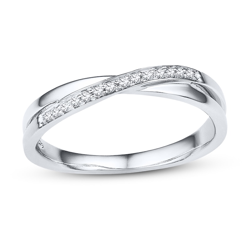 Main Image 1 of Diamond Ring 1/15 ct tw Round-cut 10K White Gold