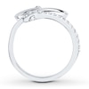 Thumbnail Image 2 of Snake Ring 1/5 ct tw Diamonds 10K White Gold
