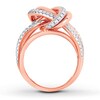 Diamond Knot Ring 1/2 ct tw Round-Cut 14K Rose Gold
