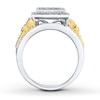 Thumbnail Image 2 of Now + Forever Diamond Ring 5/8 ct tw Princess/Round 14K Two-Tone Gold