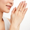 Thumbnail Image 2 of White & Blue Diamond Promise Ring 1/6 ct tw 10K Rose Gold