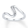 Thumbnail Image 1 of Midi Ring Diamond Accents Sterling Silver