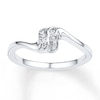 Thumbnail Image 1 of Midi Ring Diamond Accents Sterling Silver