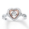 Thumbnail Image 0 of Unstoppable Love Diamond 1/20 ct tw Ring Sterling Silver & 10K Rose Gold