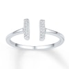 Thumbnail Image 0 of Midi Ring Diamond Accents Sterling Silver