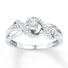 Thumbnail Image 0 of Promise Ring 1/6 ct tw Diamonds 10k White Gold