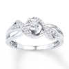 Thumbnail Image 1 of Diamond Wrap Promise Ring 1/6 ct tw 10K White Gold