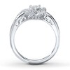 Thumbnail Image 1 of Diamond Heart Promise Ring 1/10 ct tw Sterling Silver