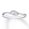 Thumbnail Image 1 of Diamond Ring 1/8 ct tw Round-cut Sterling Silver