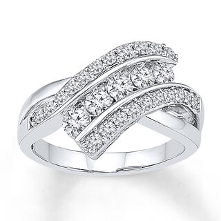 Diamond Ring 1 ct tw Round-cut 14K White Gold | Kay