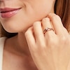 Thumbnail Image 2 of Black & White Diamond Promise Ring 1/6 ct tw 10K Two-Tone Gold