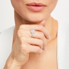 Thumbnail Image 1 of Diamond Promise Ring 1/2 Round & Baguette 10K White Gold