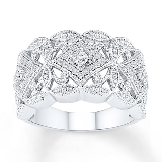 Diamond Ring 1/3 ct tw Round-cut Sterling Silver | Kay