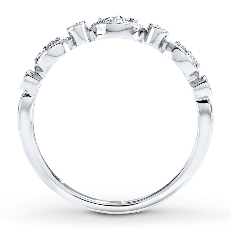Main Image 2 of Now + Forever Diamond Anniversary Band 1/10 ct tw Round-cut 10K White Gold