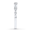 Thumbnail Image 2 of Diamond Anniversary Band 1/10 ct tw Round-cut 10K White Gold