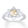 Thumbnail Image 0 of Om Lotus Symbol 1/20 ct tw Diamonds Sterling Silver & 10K Yellow Gold