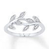 Thumbnail Image 1 of Leafy Vine Ring 1/20 ct tw Diamonds Sterling Silver