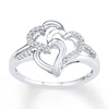 Thumbnail Image 1 of Heart Ring 1/8 ct tw Diamonds Sterling Silver