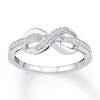 Thumbnail Image 0 of Infinity Symbol Ring 1/8 ct tw Diamonds Sterling Silver