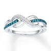 Thumbnail Image 0 of Infinity Symbol Ring 1/8 ct tw Diamonds Sterling Silver