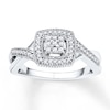 Diamond Promise Ring 1/5 ct tw Round-cut 10K White Gold