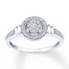 Thumbnail Image 0 of Diamond Promise Ring 1/4 ct tw Round-cut 10K White Gold