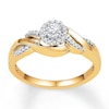 Thumbnail Image 0 of Diamond Promise Ring 1/6 ct tw Round-cut 10K Yellow Gold
