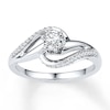 Thumbnail Image 0 of Diamond Promise Ring 1/5 ct tw Round-cut Sterling Silver