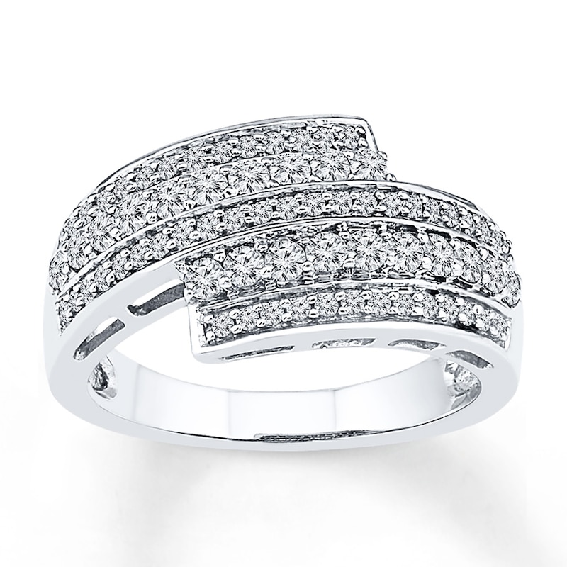 Main Image 1 of Diamond Ring 3/4 ct tw Round-cut 10K White Gold