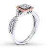 Thumbnail Image 2 of Diamond Ring 1/2 ct tw Round-cut 10K Two-Tone Gold